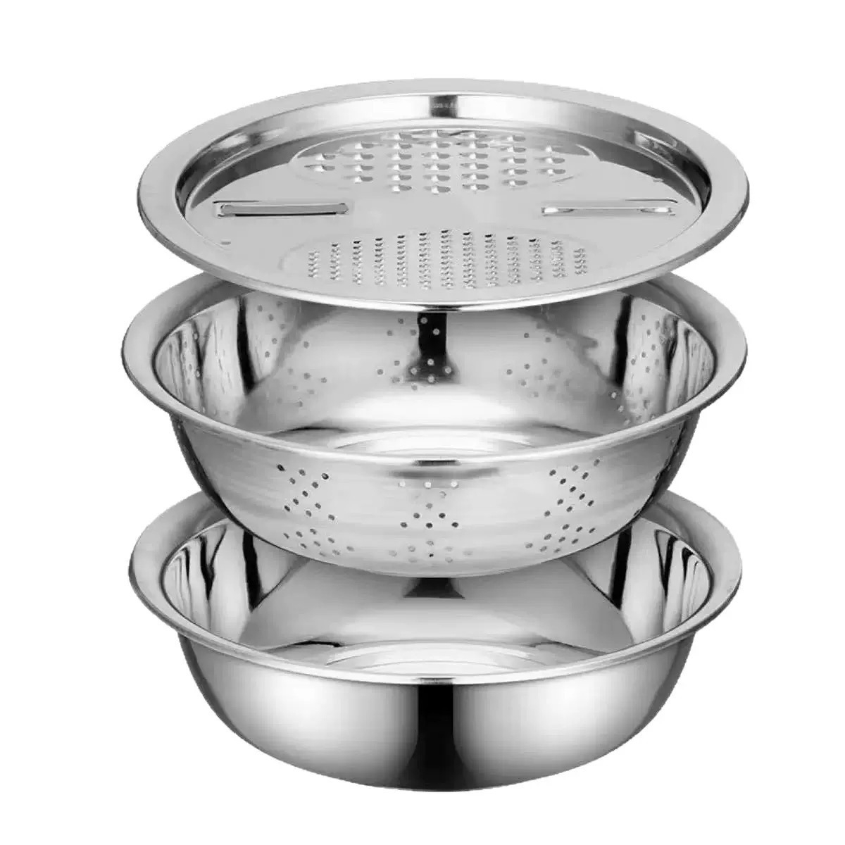 Home Cooking Cookbook - 3pcs/set Alat Pengiris Sayuran Multifungsi Stainless