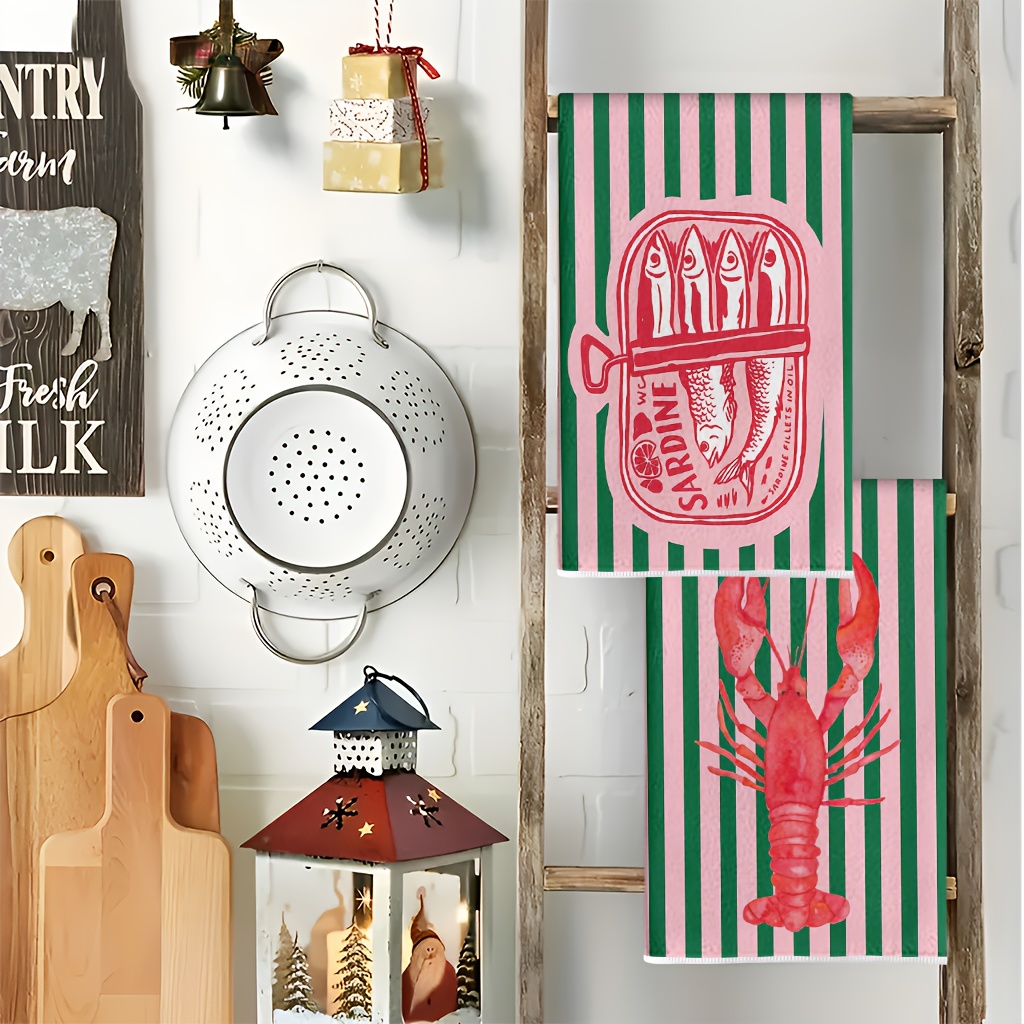 2 Buah, Handuk Dapur Desain Ka - Home Cooking Cookbook ulasan dan harga