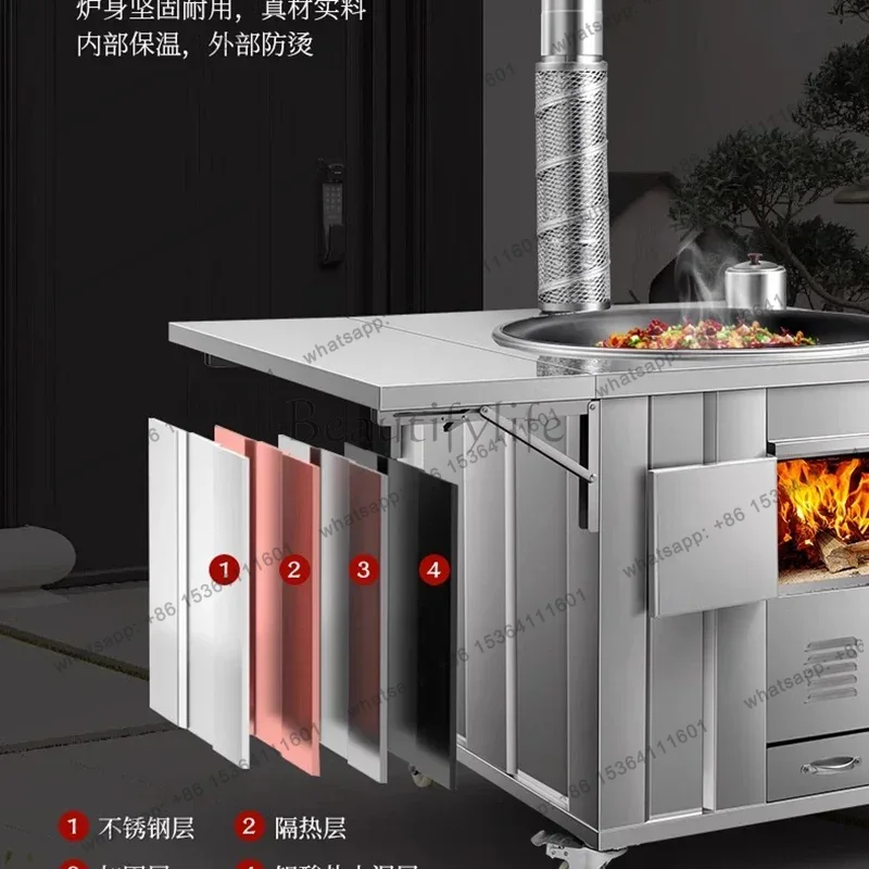 Kompor Kayu Bakar Baja Tahan K - Home Cooking Heater ulasan dan harga