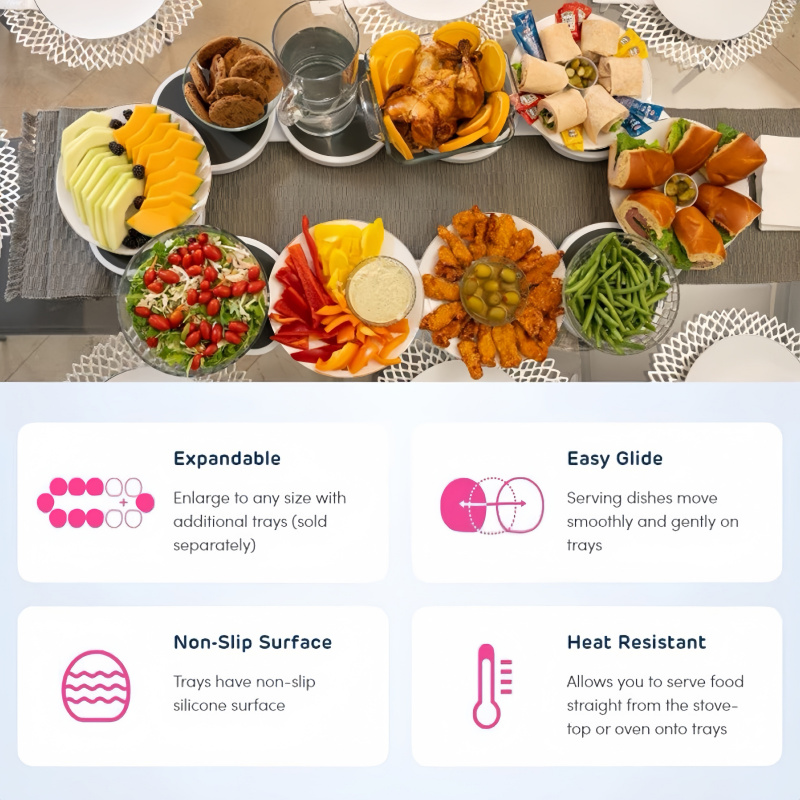 Baki Putar Lazy Susan Portabel - Home Cooking Recipes ulasan dan harga